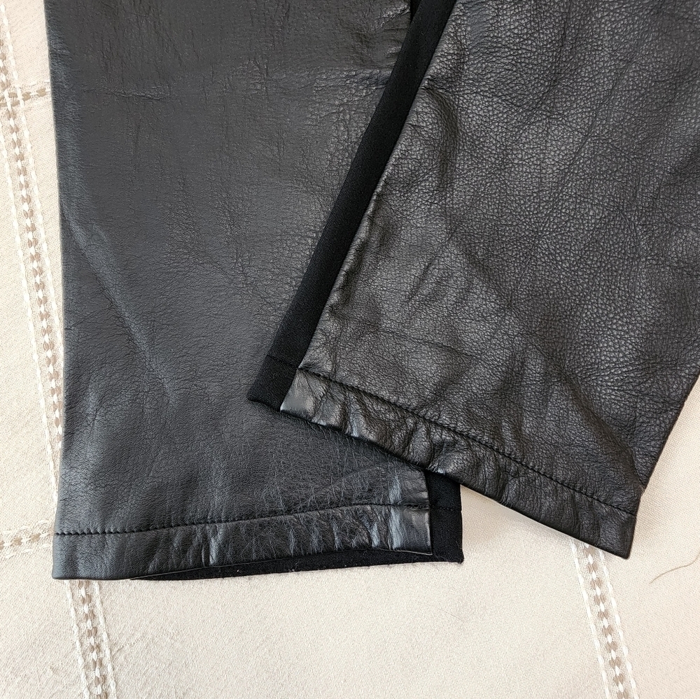 Harley Davidson Black Leather Riding Motorcycle Pants Size 10 W Women's - Picture 5 of 8